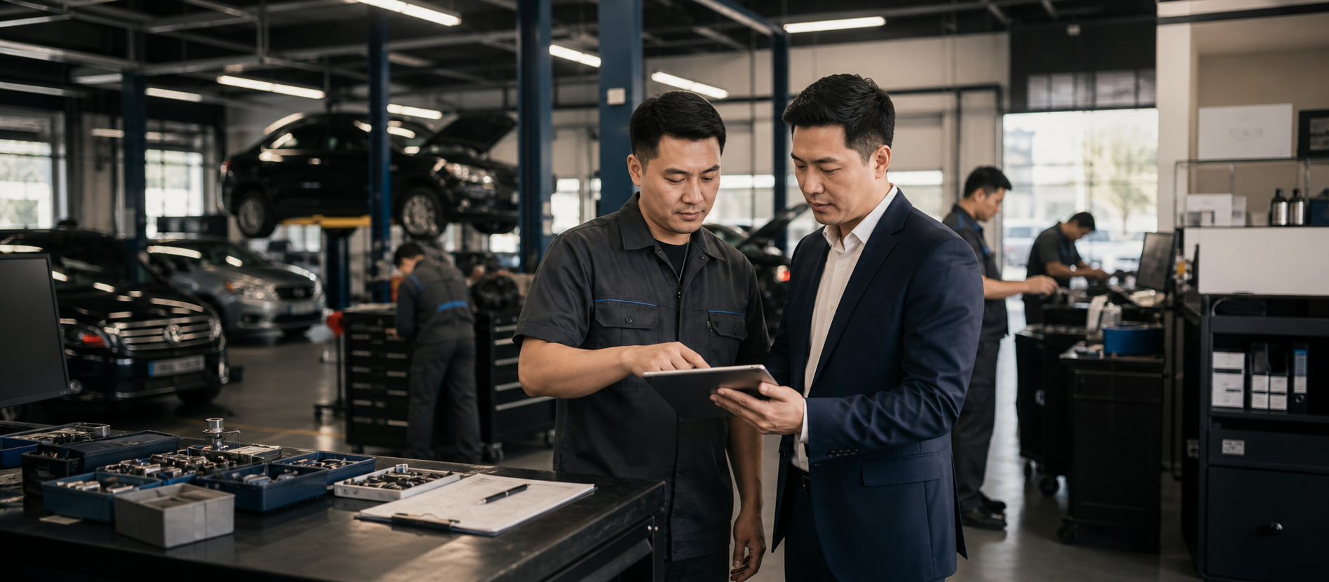 Auto repair center systems case